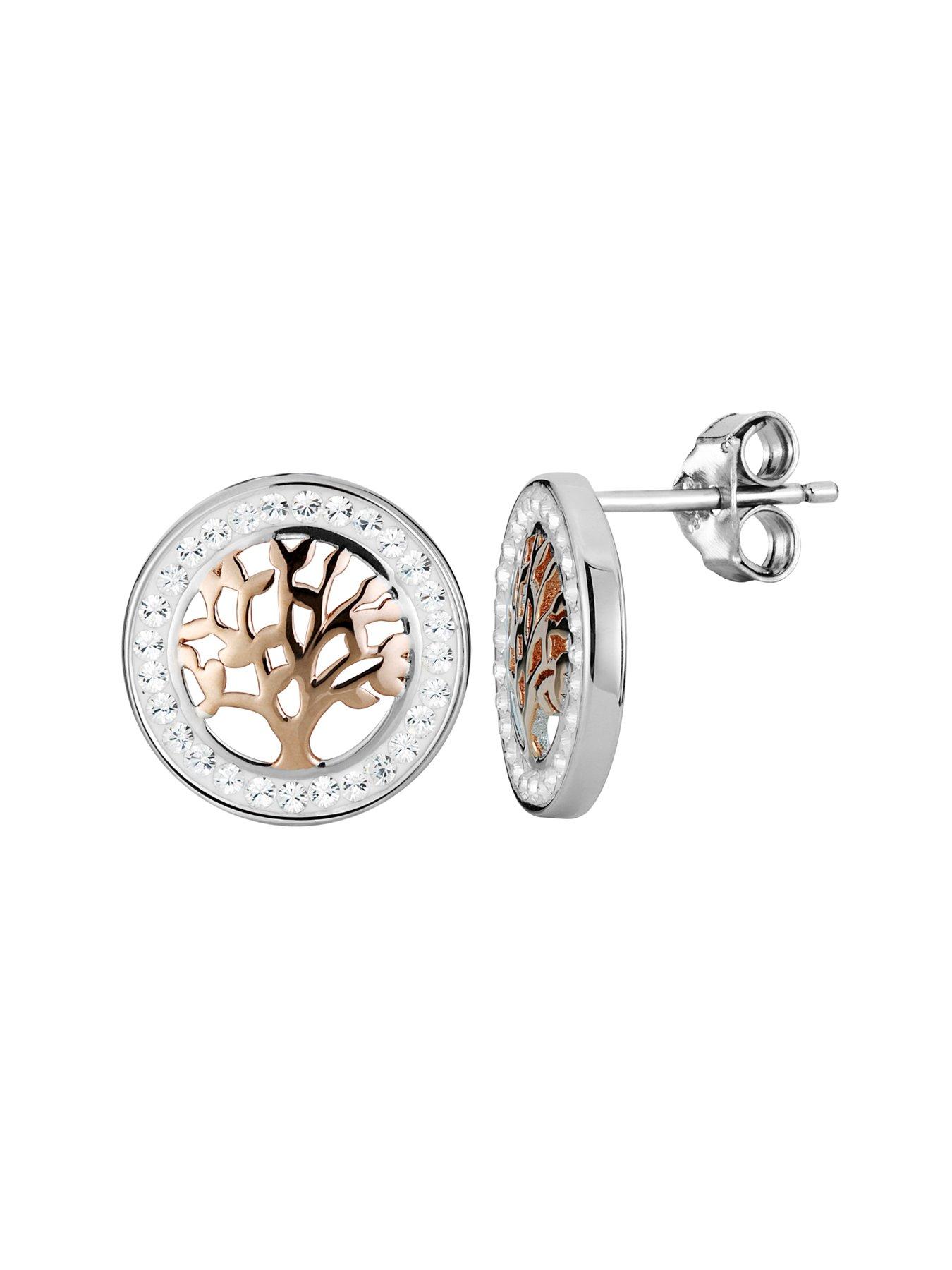 Tree of deals life stud earrings