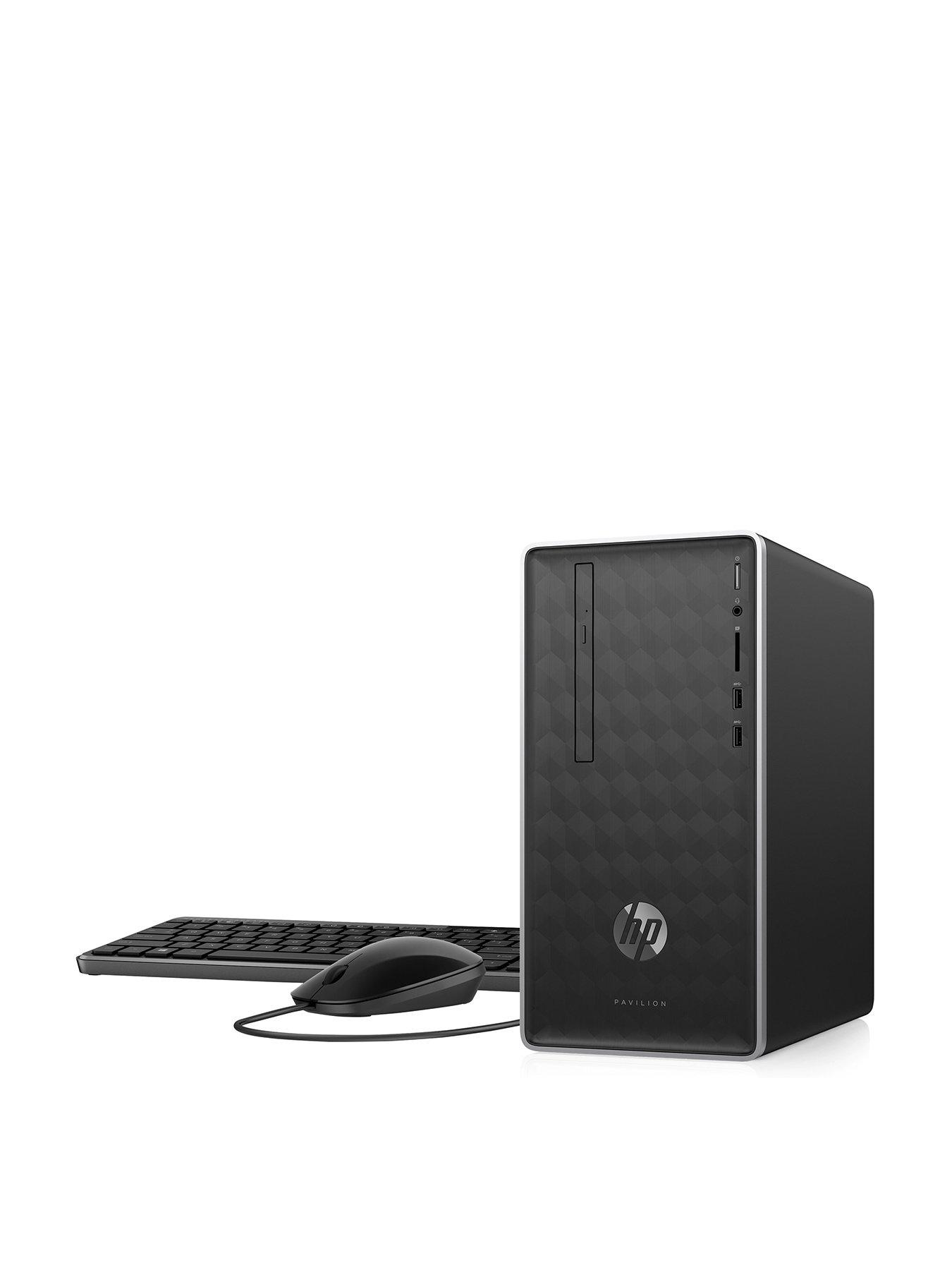 Hp Pavilion 590-P0027Na Amd Ryzen 3, 4Gb Memory, 1Tb Storage Desktop Pc  – Desktop Only