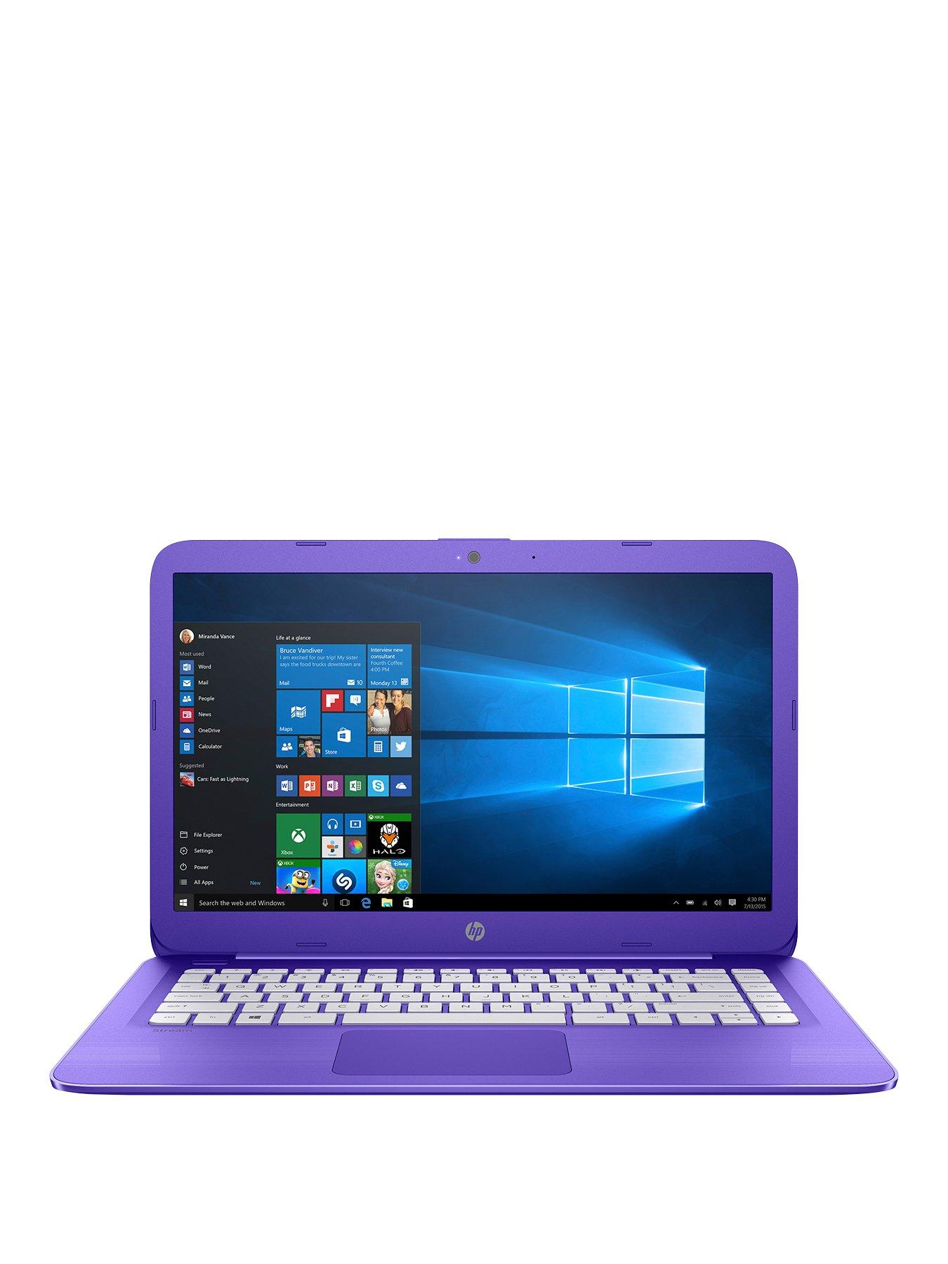 Hp Stream 14-Cb008Na Intel&Reg; Celeron&Reg; Processor, 4Gb Ram, 32Gb Storage, 14 Inch Laptop With Microsoft Office 365 Home And Optional Mcafee Livesafe - Purple - Laptop With Microsoft Office 365 Ho