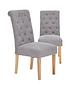  image of very-home-pair-of-fabric-scroll-back-dining-chairs-greynbsp--fscreg-certified