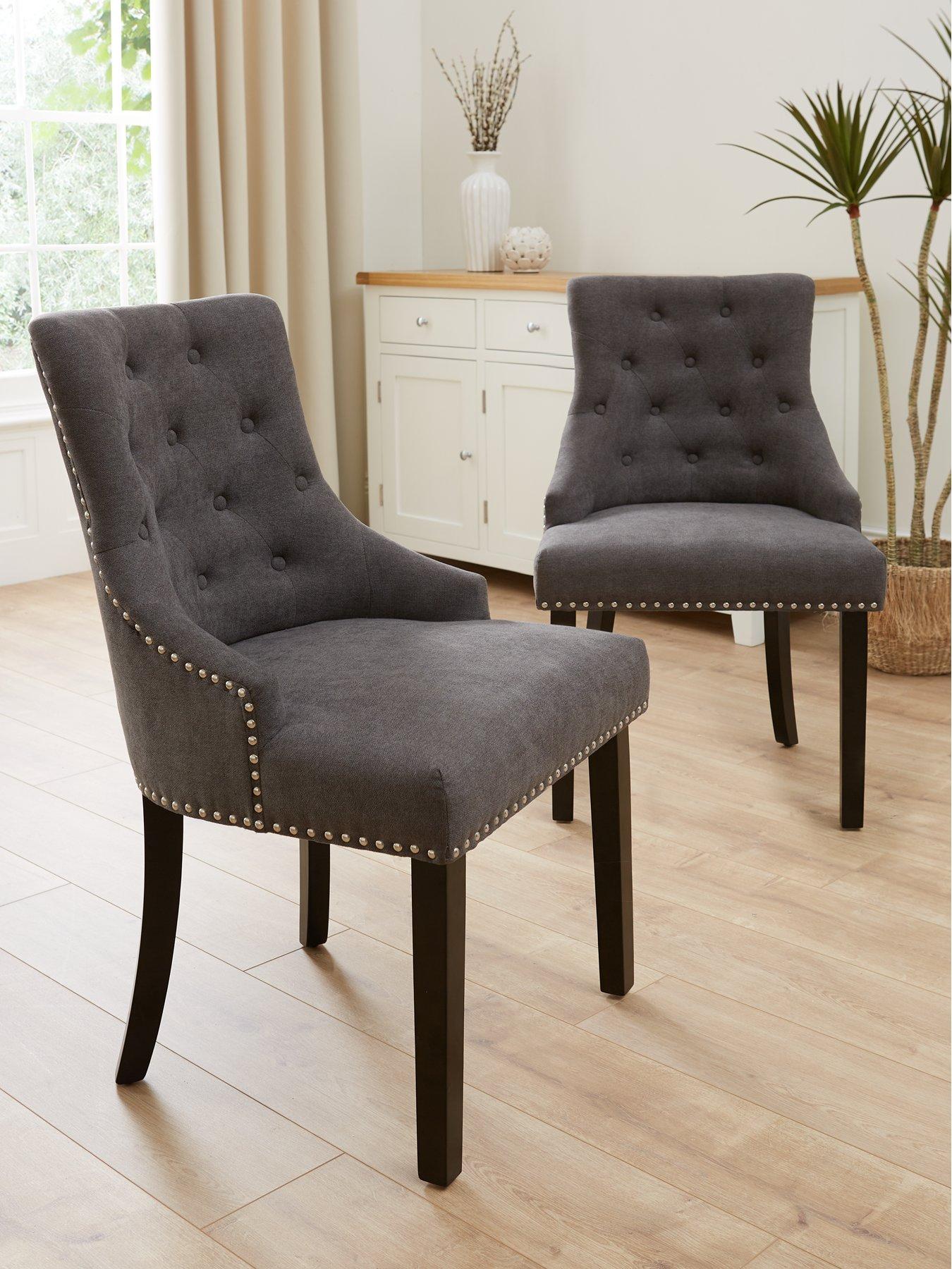 The Very Collection Pair of Warwick Fabric Dining Chairs - FSC® Certified