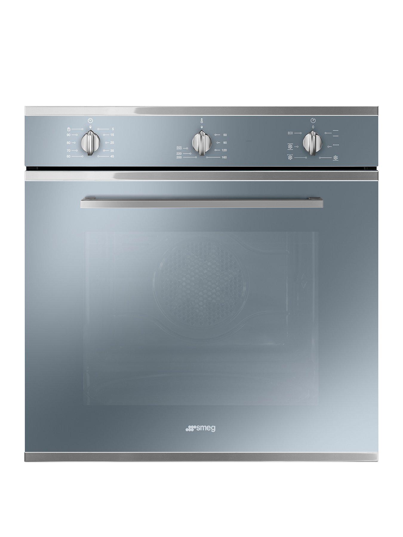 Smeg Cucina Sf64M3Vs 60Cm Electric Single Built In Oven &Ndash; Silver Glass