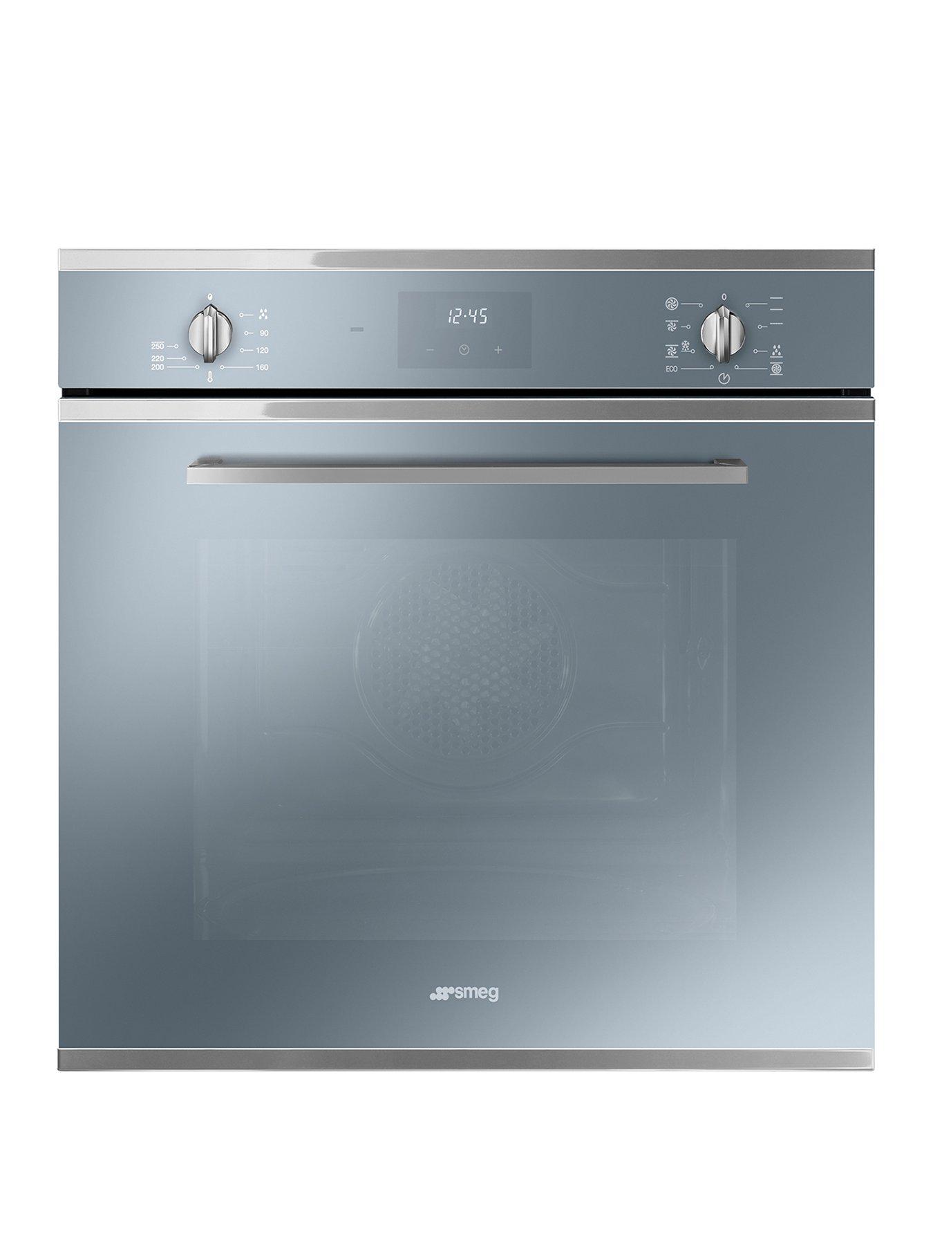 Smeg Cucina Sf6400Tvs 60Cm Multifunction Single Built In Oven With Vapor Clean Technology - Silver Glass
