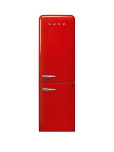 Smeg FAB32 60CM RETRO STYLE RIGHT HAND HINGE FROST FREE FRIDGE FREEZER - RED