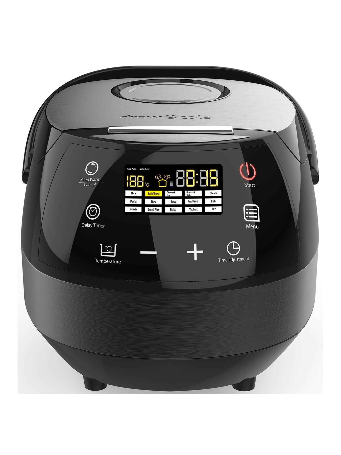 Product photograph of Drew Cole Cleverchef 14 In 1 5l Digital Multi Cooker - Charcoal from very.co.uk