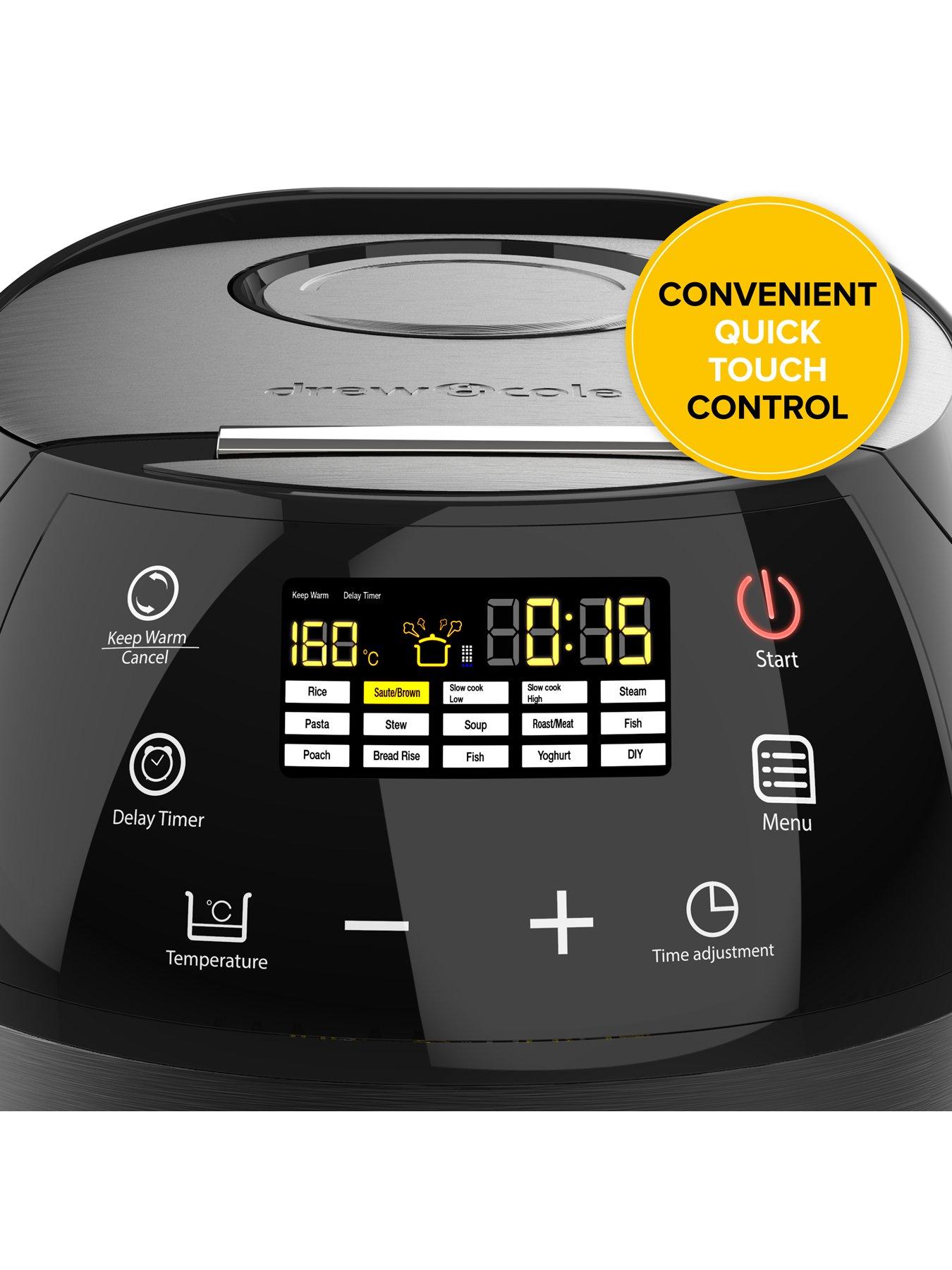 Drew Cole CleverChef 14 in 1 5L Digital Multi Cooker Charcoal