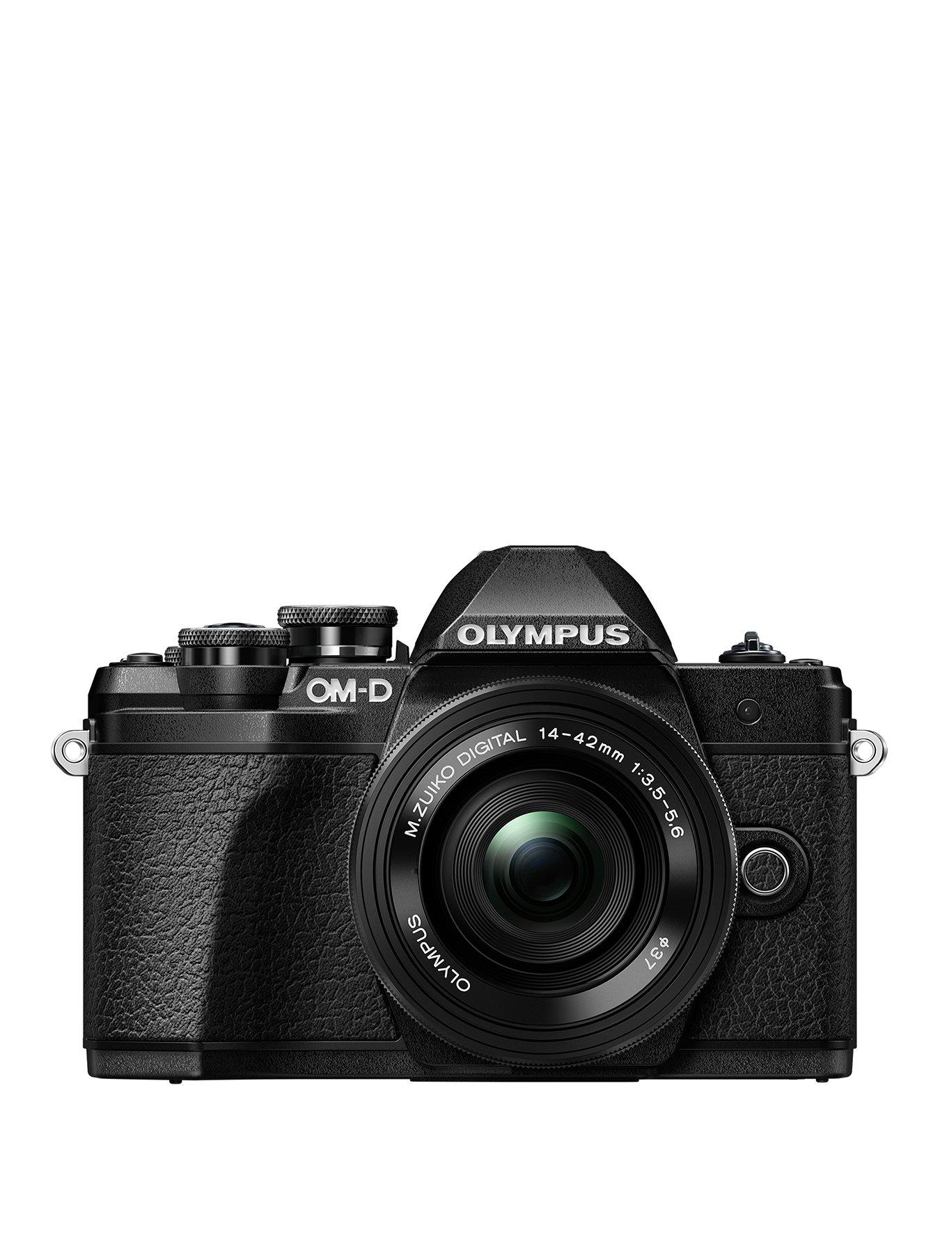 Olympus Om-D E-M10 Mk Iii Black Camera M.Zuiko 14-42Mm Ez Pancake Lens Kit