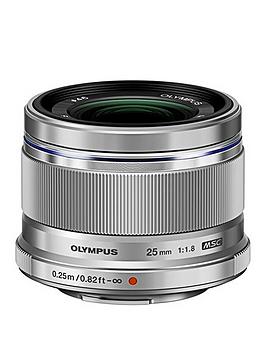 Olympus M.Zuiko Digital 25Mm 1:1.8 Incl Lens Hood / Es-M2518 Silver