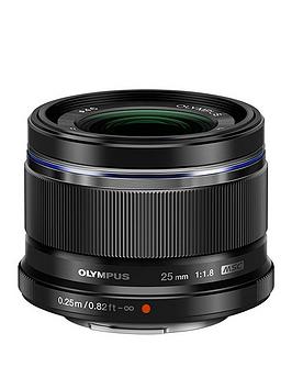 Olympus M.Zuiko Digital 25Mm 1:1.8 Incl Lens Hood / Es-M2518 – Black