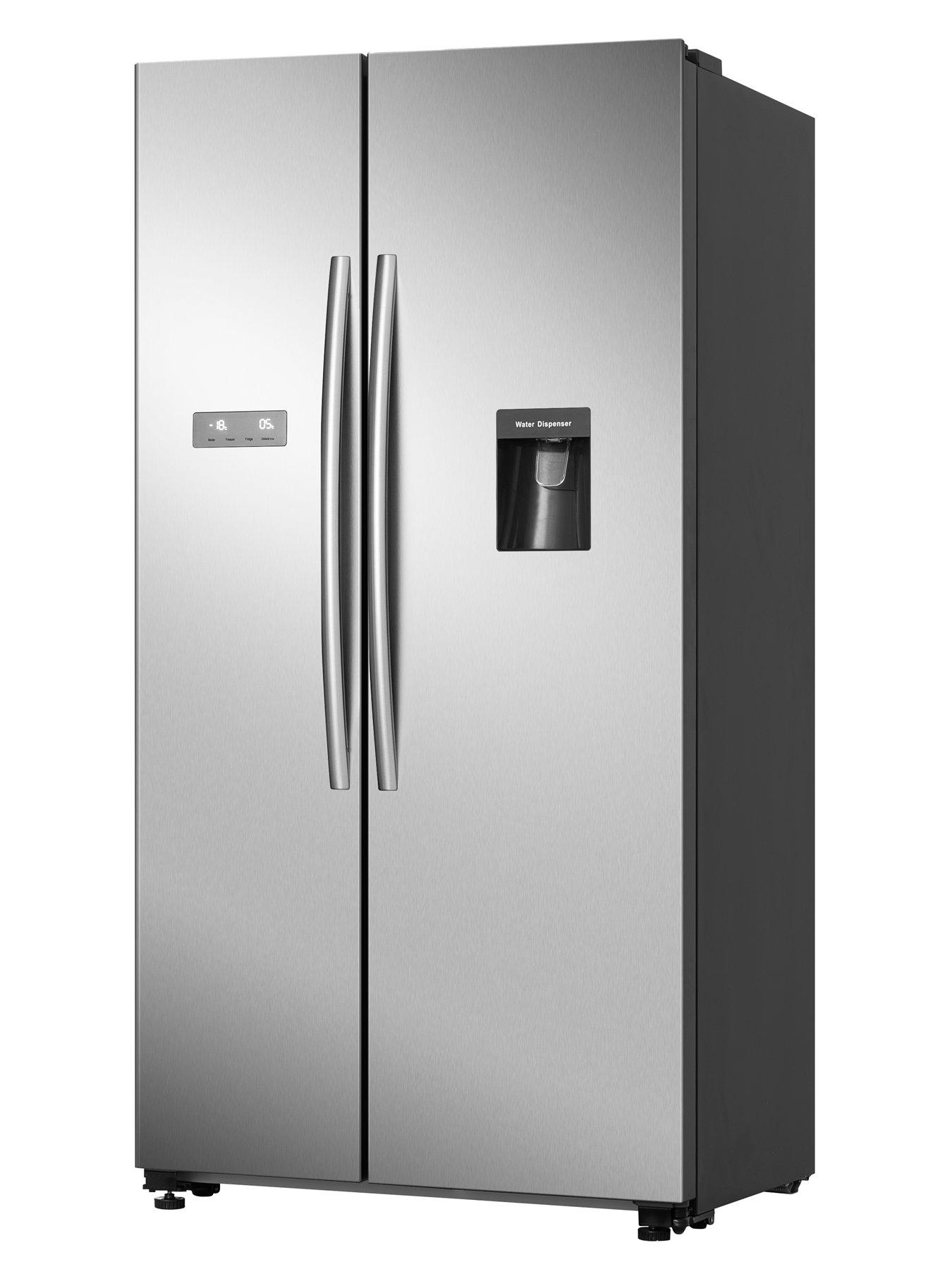 Black American Fridge Freezer Non Plumbed vlr.eng.br
