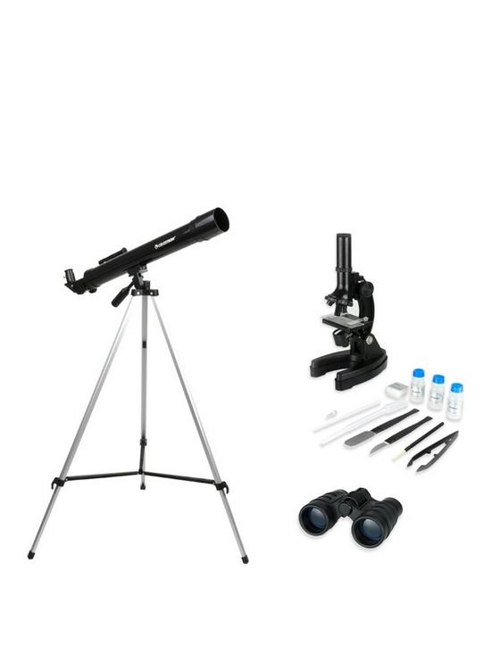 front image of celestron-telescope-binocular-amp-microscope-kit