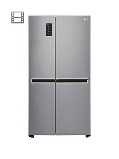 LG Door-In-Door™ GSM760PZXZ American Style Fridge Freezer - Steel