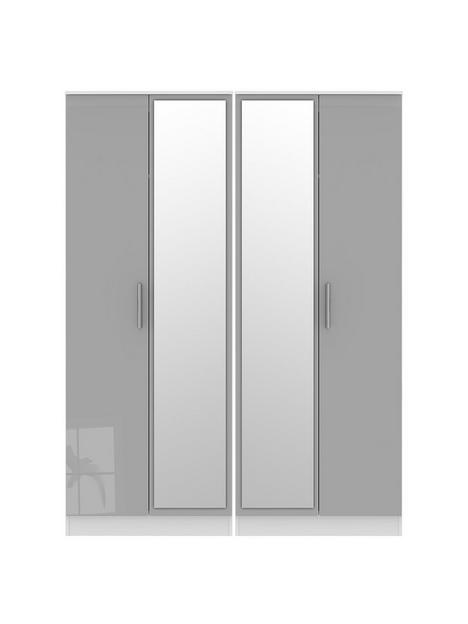 swift-montreal-part-assembled-4-door-tall-gloss-mirrored-wardrobe