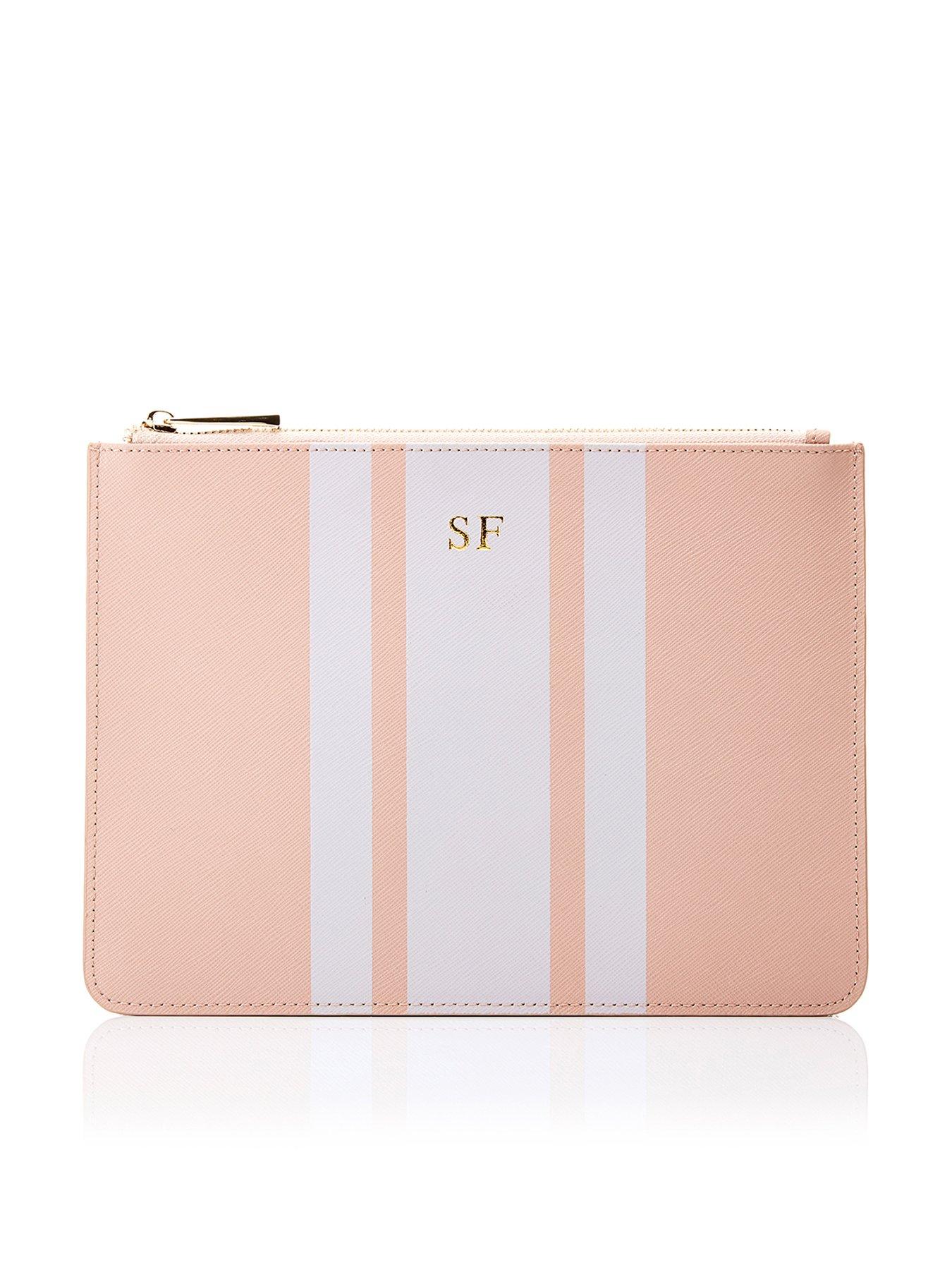 Ha Designs Personalised Initial Pouch Blush Stripe Bag review