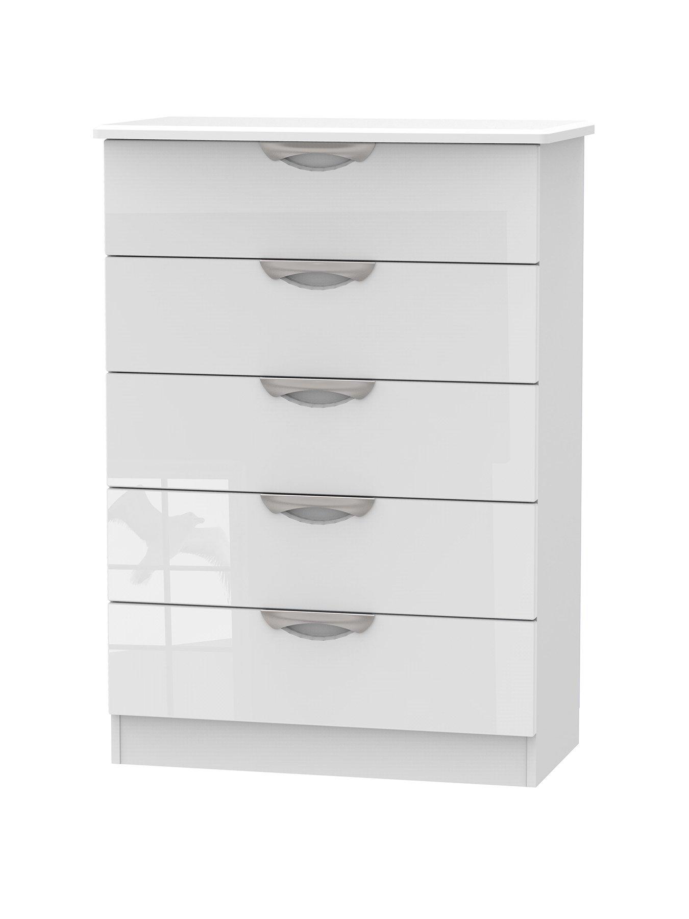 Swift Swift Belgravia High Gloss 5 Drawer Chest Very Co Uk