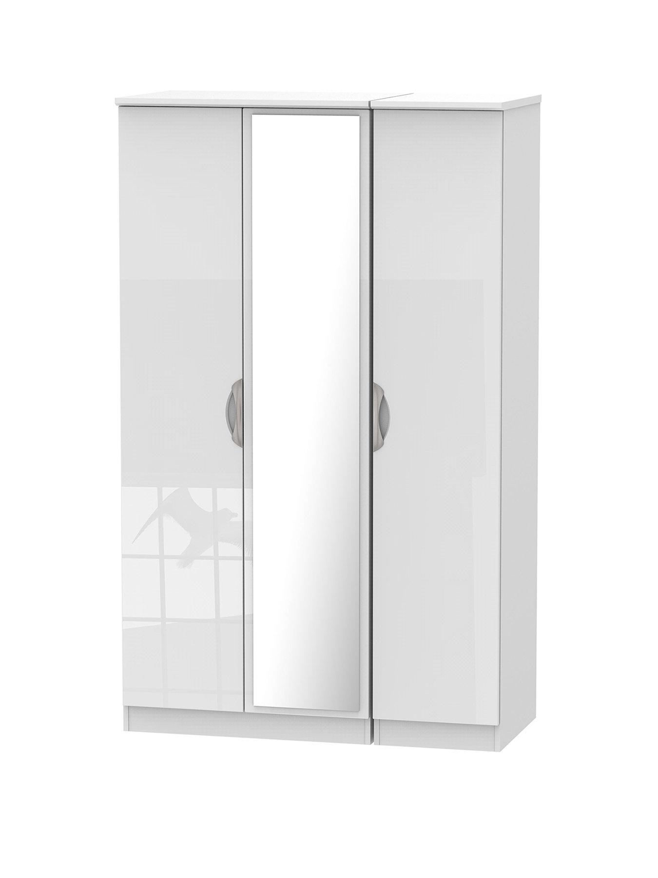 Triple Wardrobe White Bedroom Wardrobes Home Garden