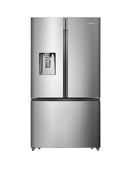 Hisense Rf702N4Is1 91Cm Wide, Total No Frost , French Door, Food Centre Fridge Freezer - Premium Stainless Steel Effect Best Price, Cheapest Prices