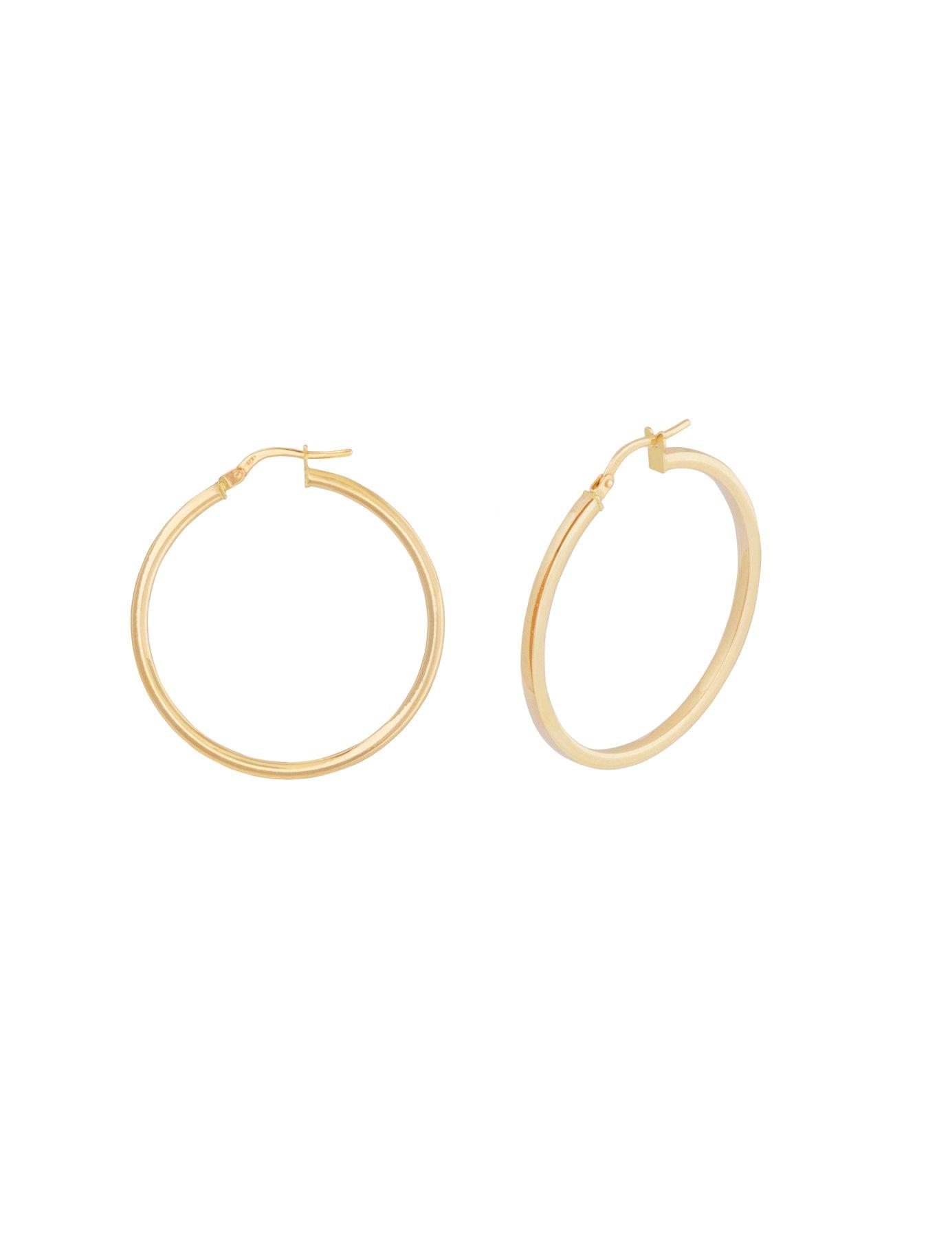 35mm Tube Hoop Earrings