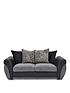 Hilton Fabric and Faux Leather Scatter Back Sofa Bed | very.co.uk