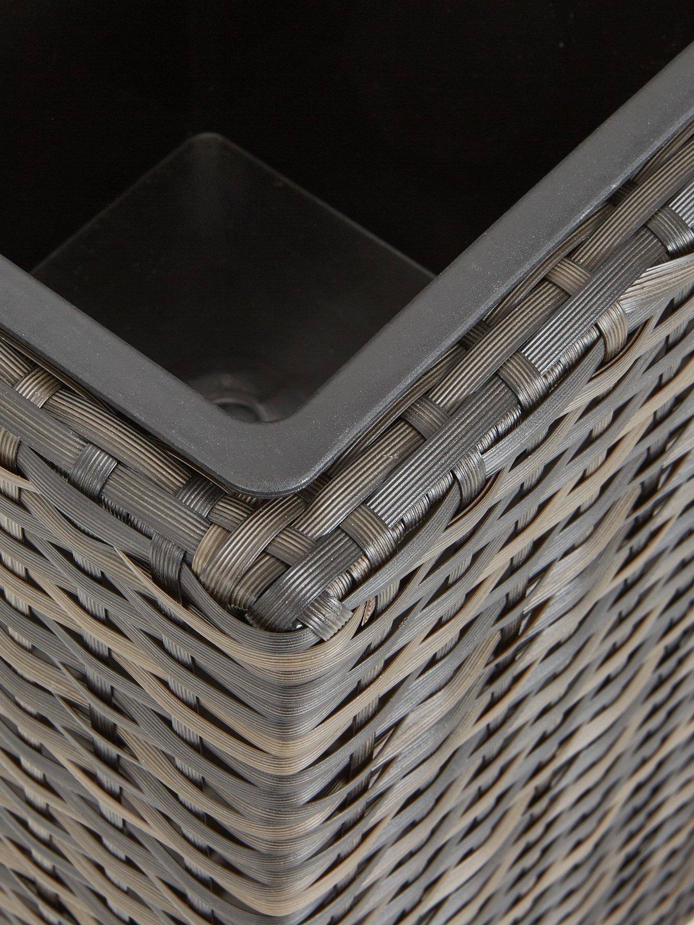 Very Home Trough Shaped Rattan Planter Very