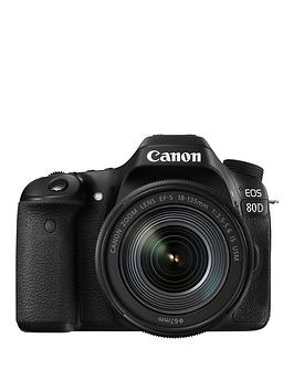 Canon Eos 80D Slr Camera Kit Including Ef-S 18-135Mm Is Usm Lens – Black
