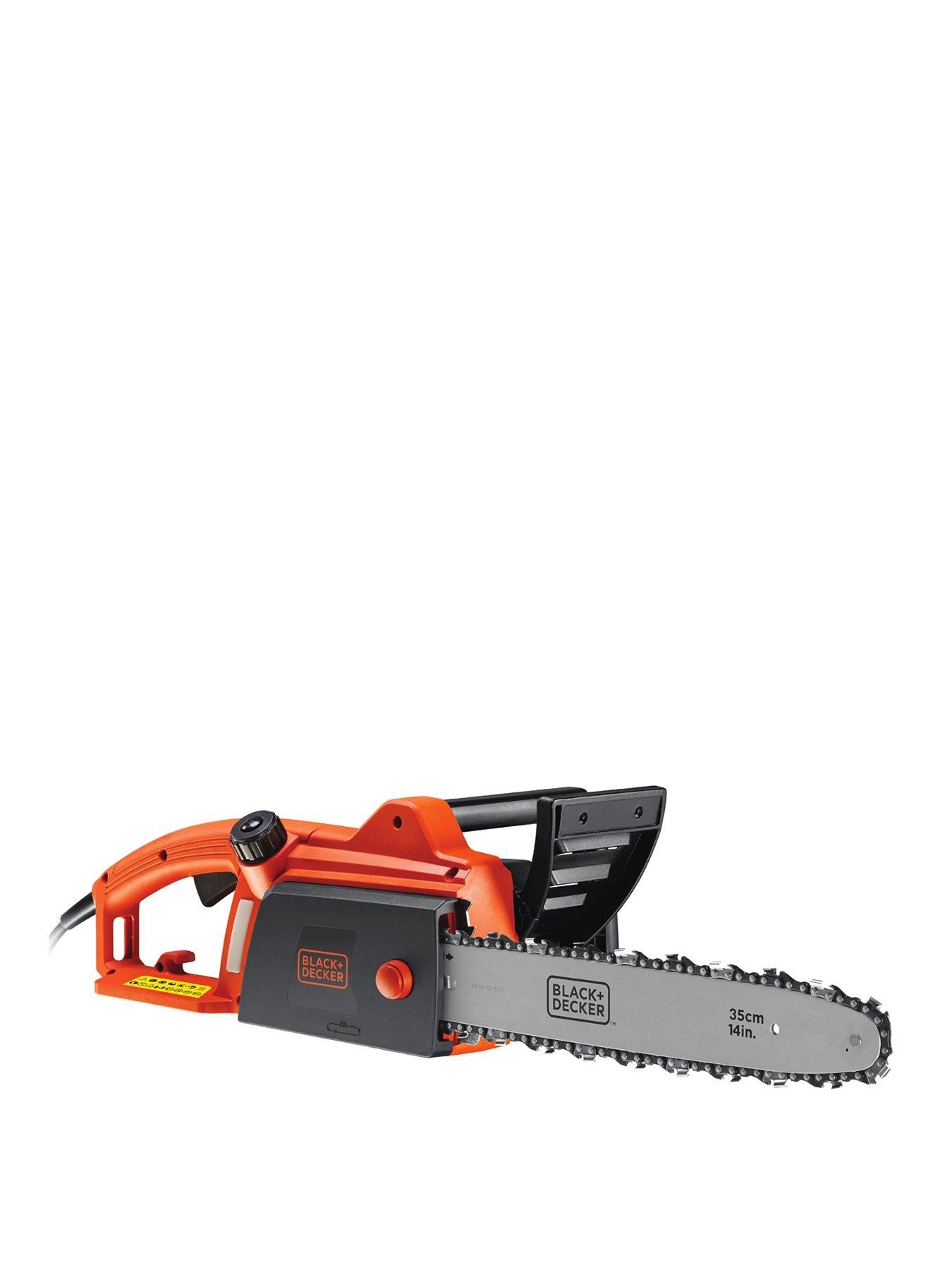 Product photograph of Black Decker Cs1835-gb 1800w Chainsaw With 35cm Bar from very.co.uk