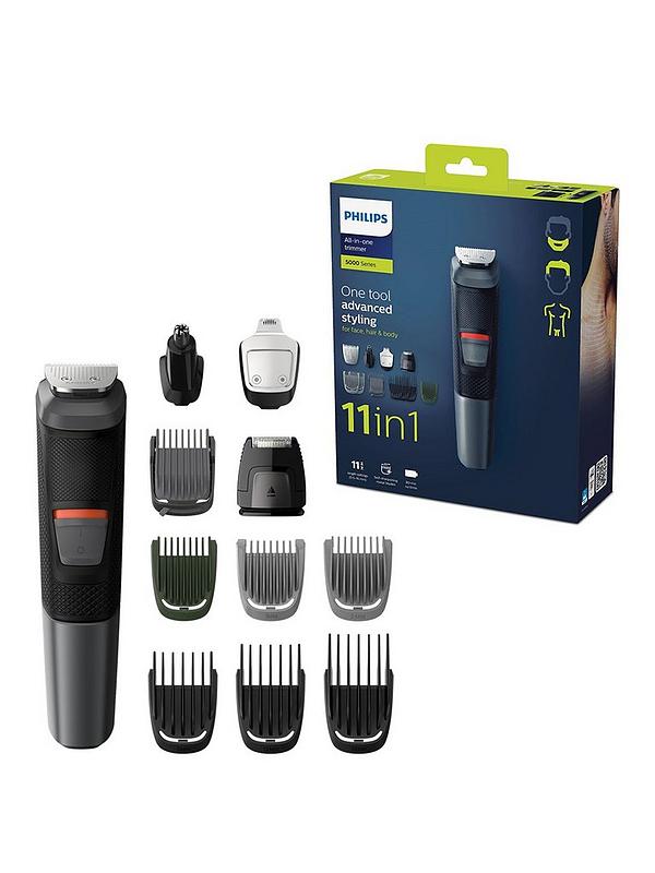 Image 1 of 5 of Philips Series 5000 11-in-1 Multi Grooming Kit for Beard, Hair and Body with Nose Trimmer Attachment - MG5730/33