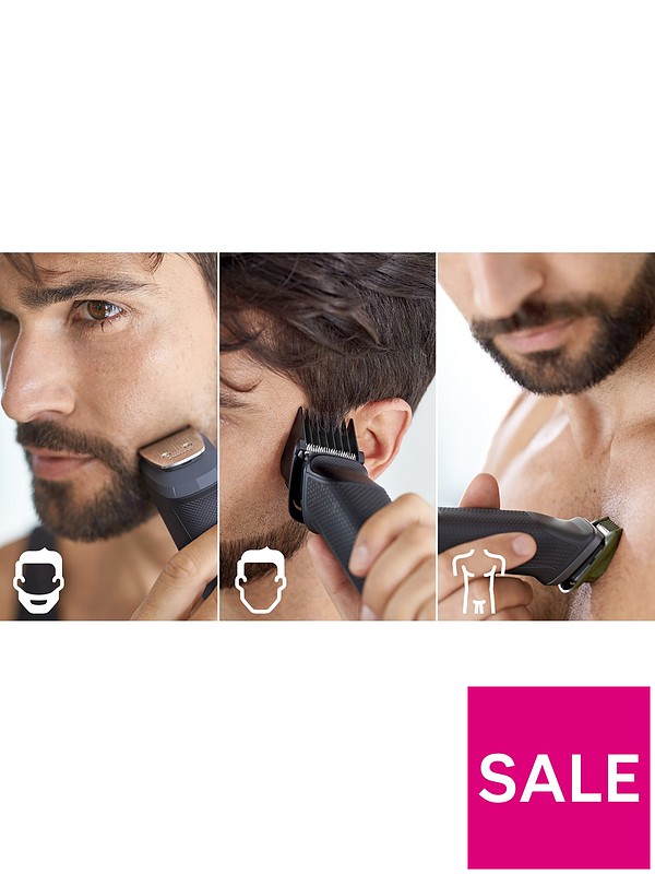 Philips Series 5000 11-in-1 Multi Grooming Kit for Beard, Hair and Body  with Nose Trimmer Attachment - MG5730/33 