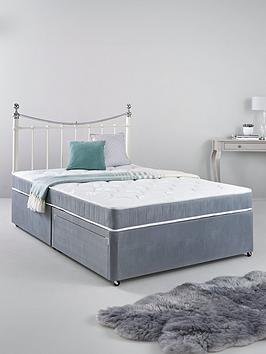 Product photograph of Airsprung Berlin Divan Bed With Storage Options Excludes Headboard from very.co.uk
