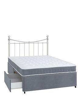 Product photograph of Airsprung Berlin Divan Bed With Storage Options Excludes Headboard from very.co.uk