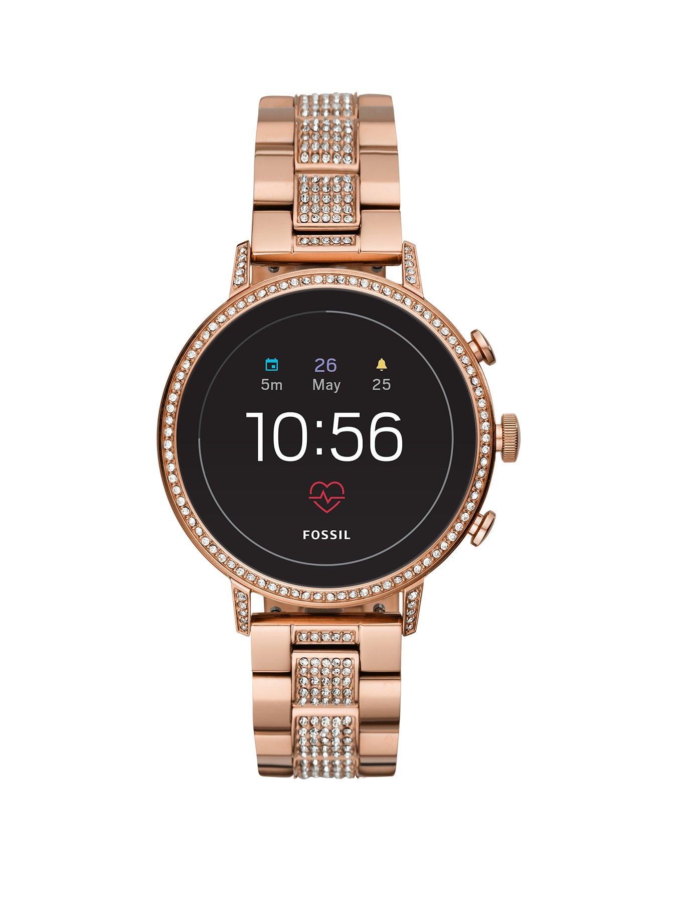 Fossil Fossil Q Venture Gen 4 Full Display Rose Gold Glitz Stainless Steel Bracelet Ladies Smartwatch review