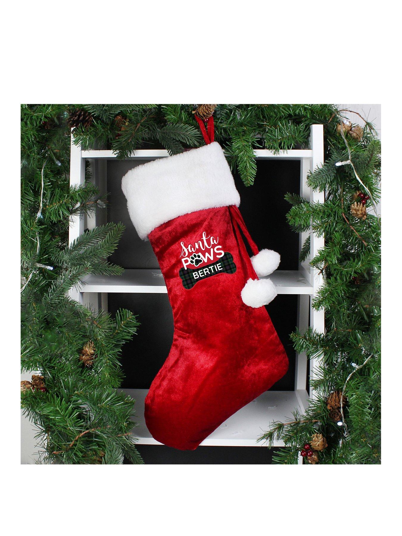 Personalised Santa Paws Christmas Dog Stocking Very Co Uk