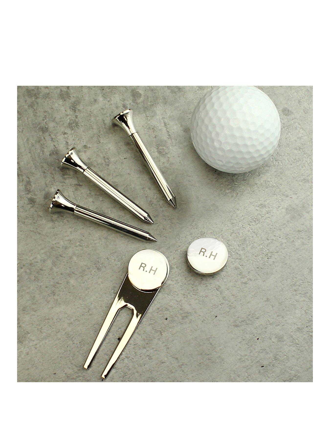 undefined Personalised Golf Set Including Tees, Pitch Repairer And A Marker Pen