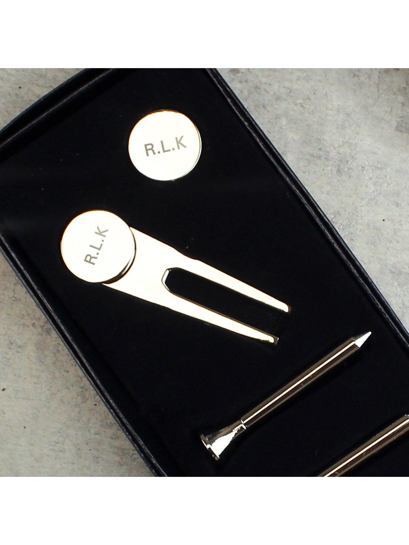 Image 2 of 3 of The Personalised Memento Company Personalised Golf Set Including Tees, Pitch Repairer And A Marker Pen