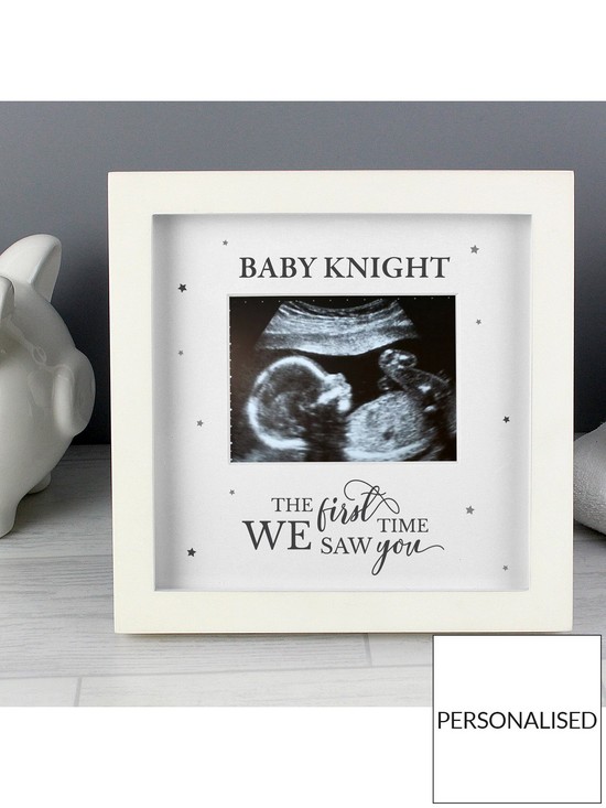 stillFront image of the-personalised-memento-company-personalised-baby-scan-photo-frame