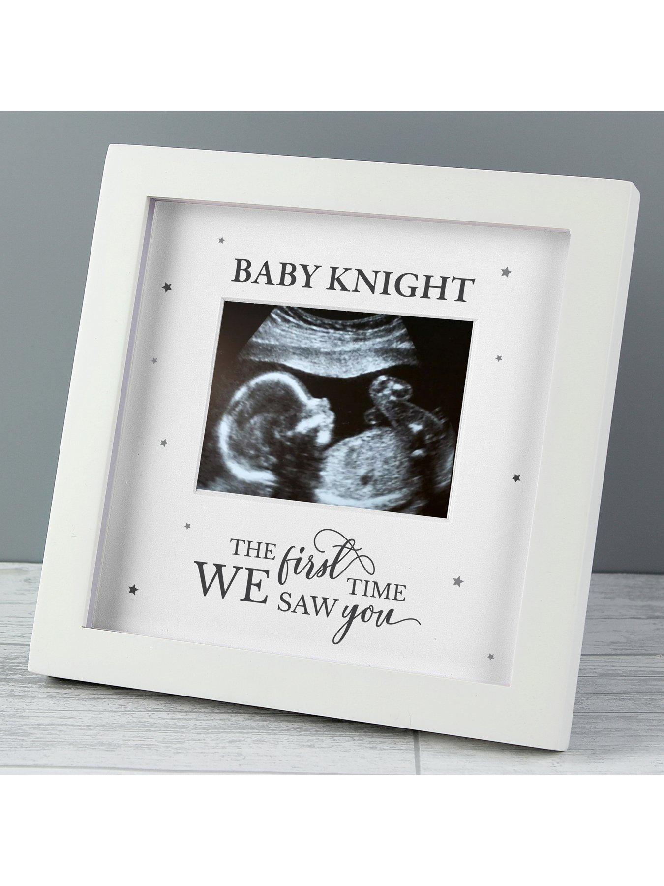 Image 3 of 3 of The Personalised Memento Company Bespoke Baby Scan Photo Frame