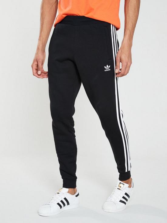 adidas Originals 3-Stripes Pants - Black | very.co.uk