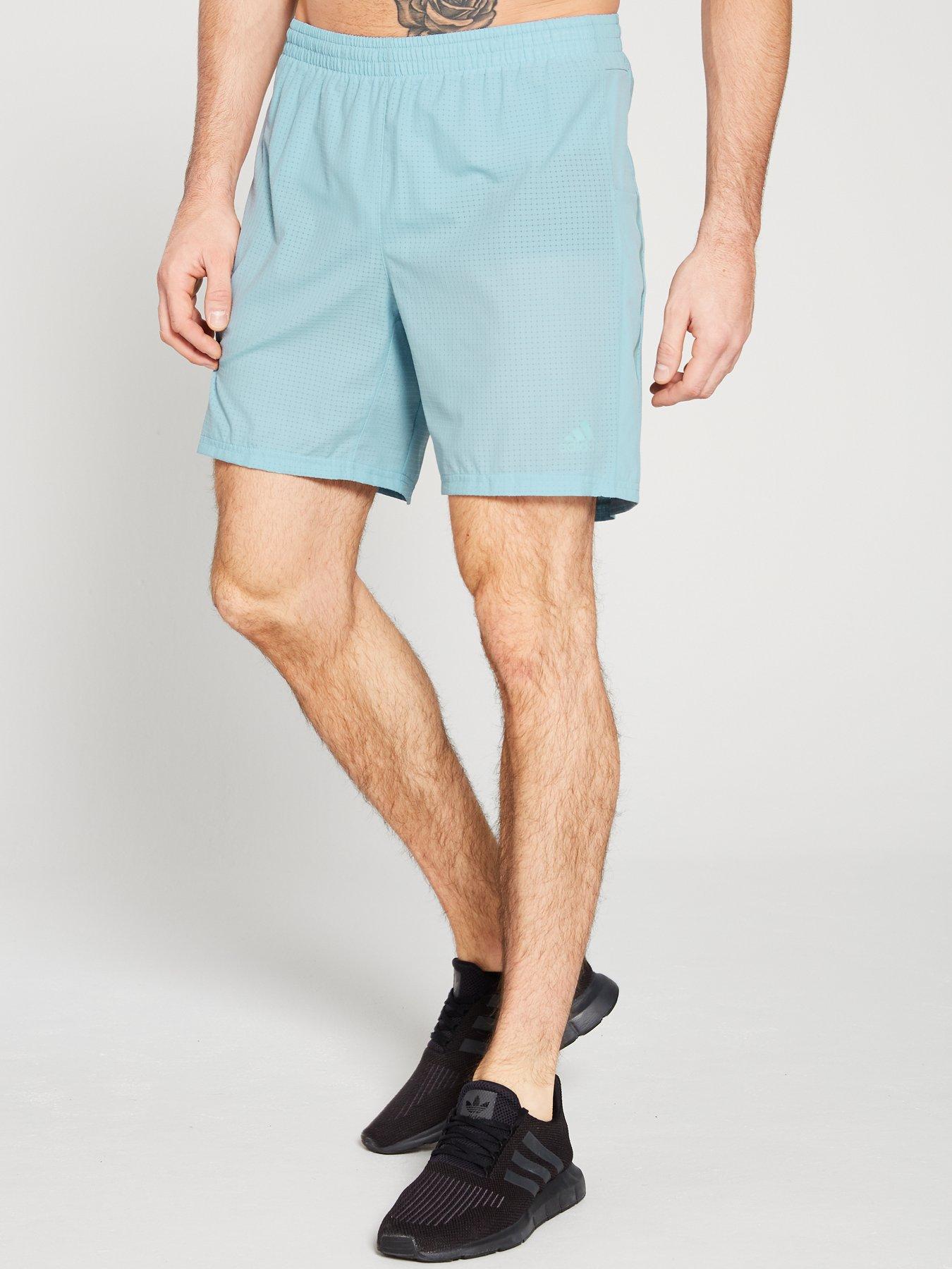 light blue running shorts