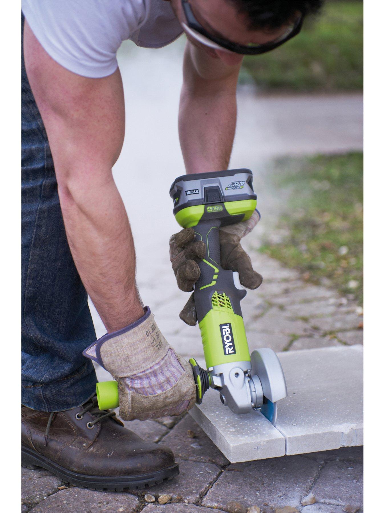 RYOBI R18AG 140S 18V ONE Cordless Angle Grinder Starter Kit 1 x 4.0Ah Very