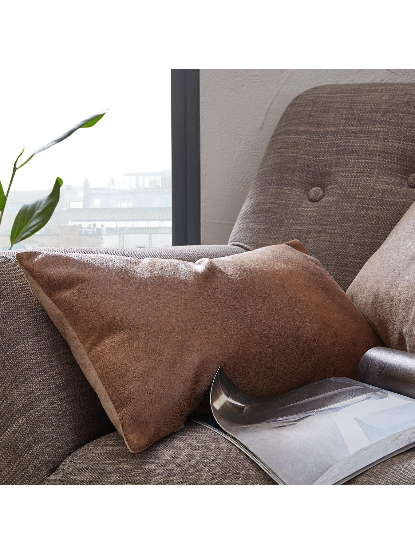 Rodeo Faux Leather Bolster Cushion very.co.uk