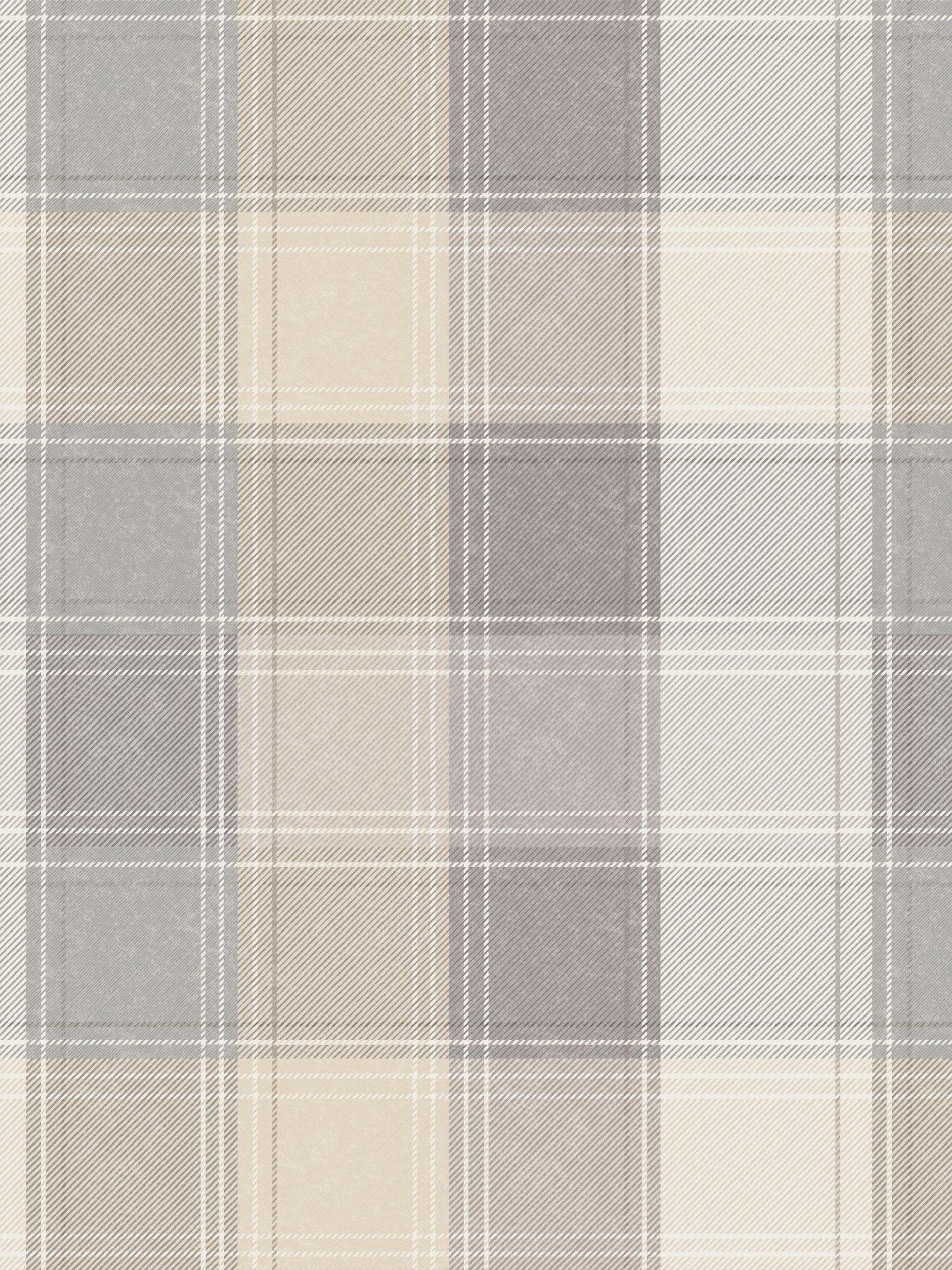 Product photograph of Arthouse Grey Check Wallpaper from very.co.uk