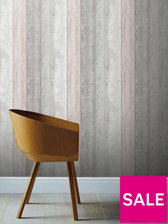 front image of arthouse-painted-wood-grey-and-blush-wallpaper