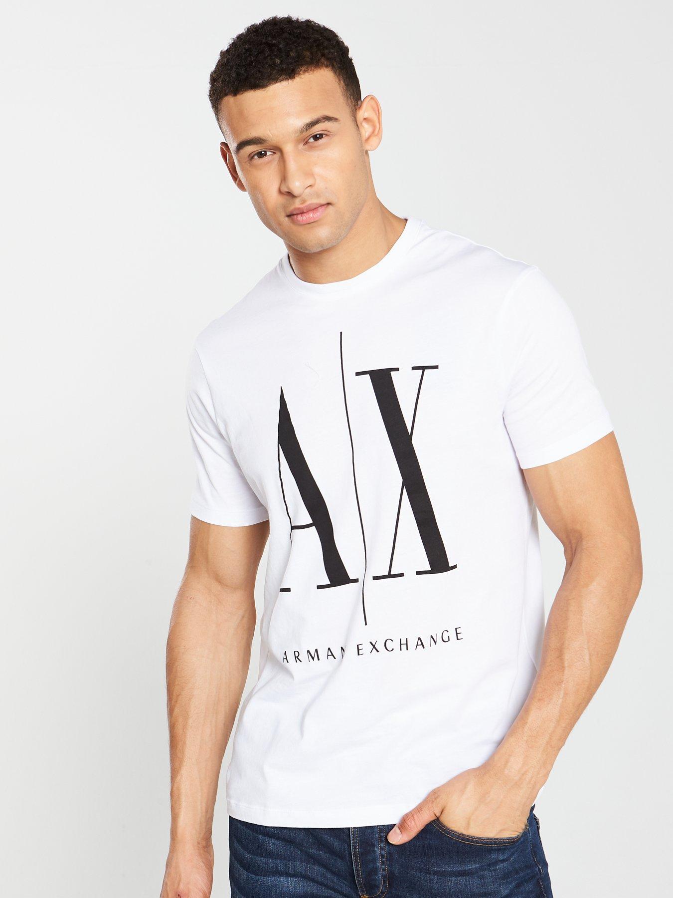 Armani Exchange Big Logo T Shirt White very