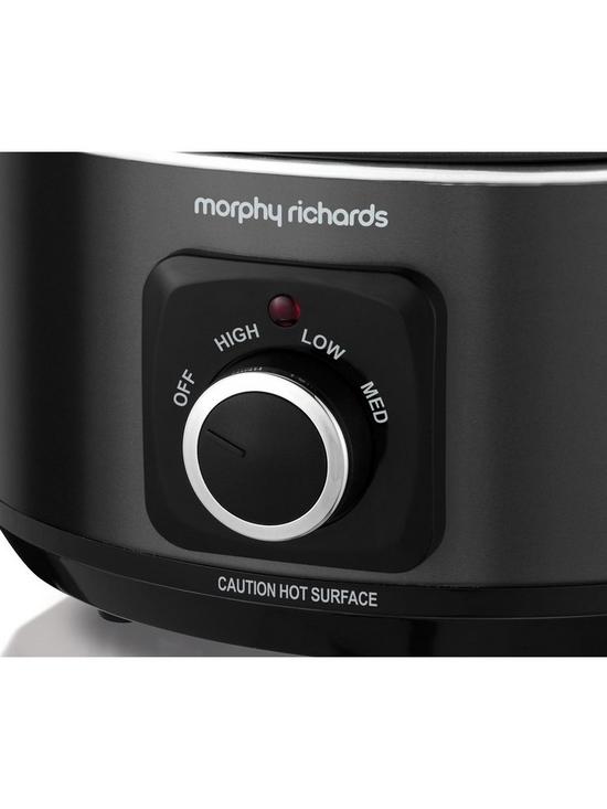 stillFront image of morphy-richards-evoke-35-litre-manual-slow-cooker-black
