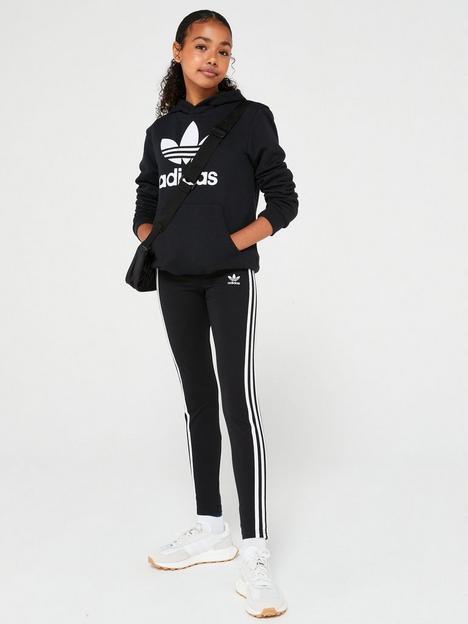 adidas-originals-junior-unisex-trefoil-hoodie-blackwhite