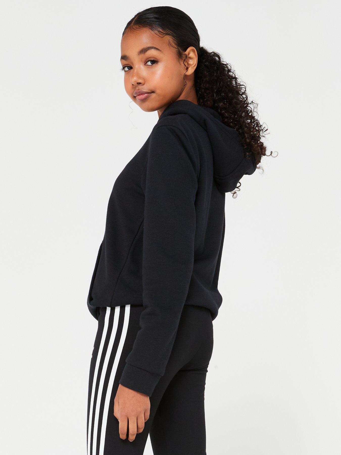 Adidas junior trefoil hoodie deals