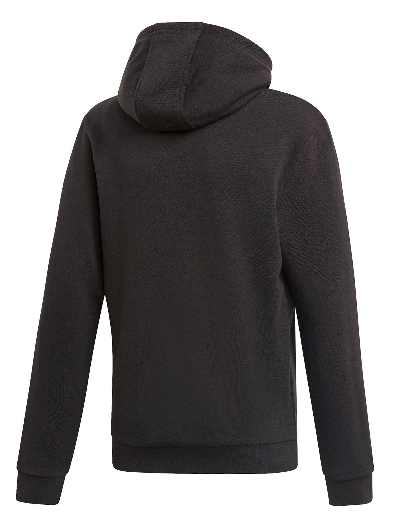 Image 6 of 6 of adidas Originals Junior Unisex Trefoil Hoodie - Black/White