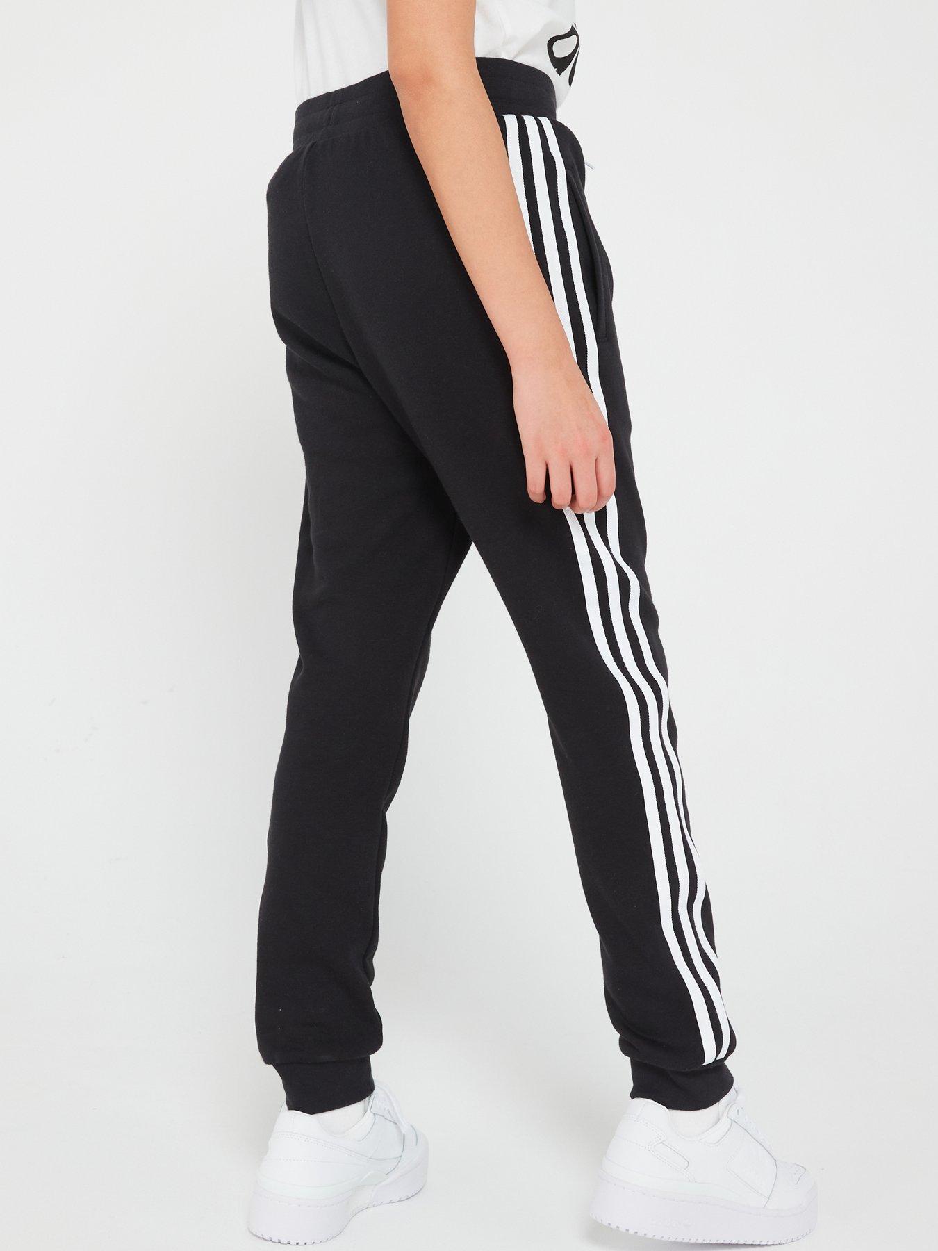 adidas Originals Junior Unisex Trefoil Pants - Black/White | Very.co.uk