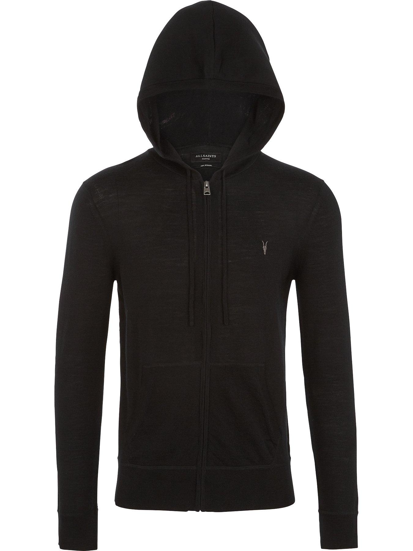 all saints mode merino zip hoodie