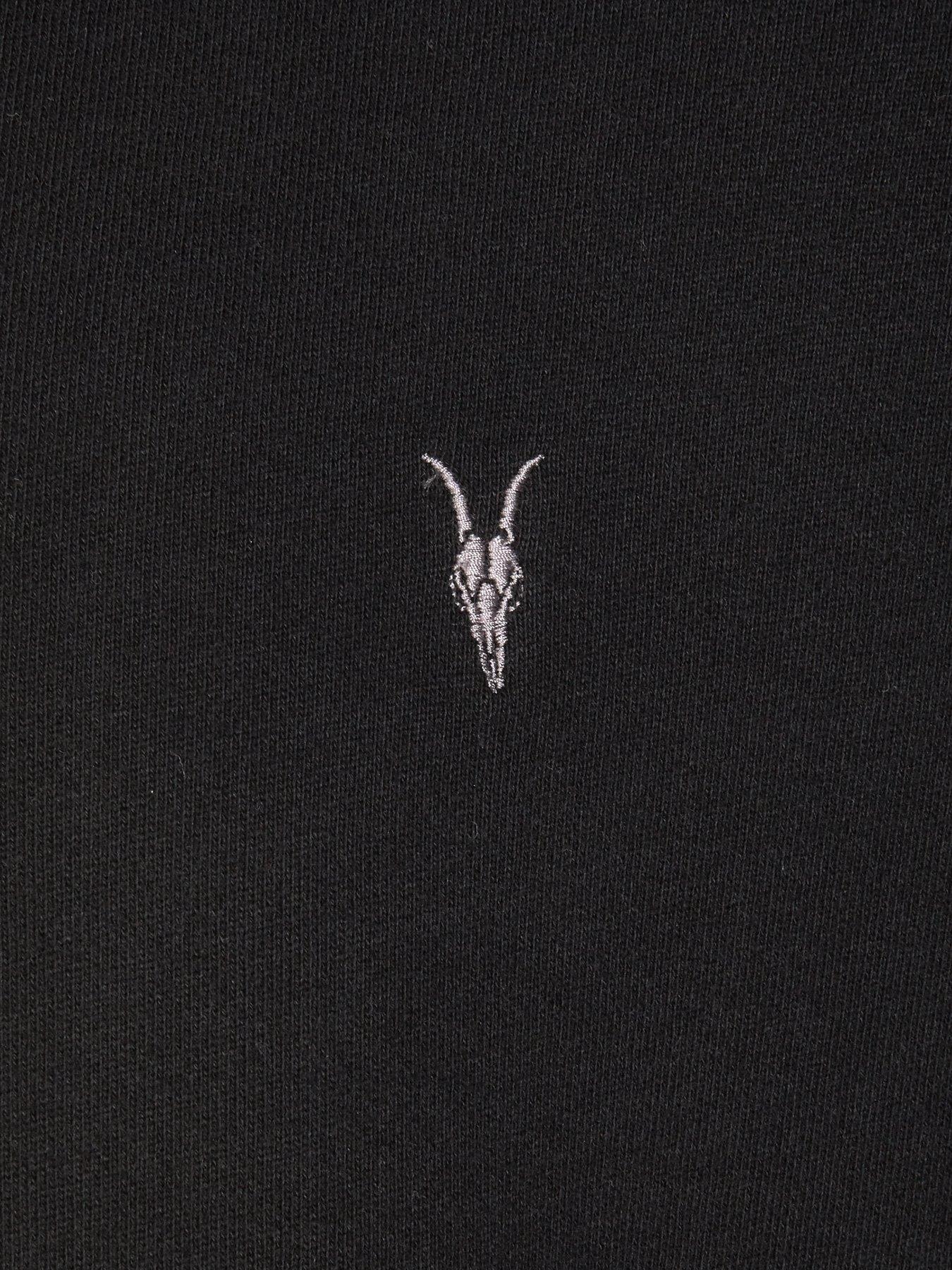 Image 5 of 5 of AllSaints Raven Overhead Hoodie - Black